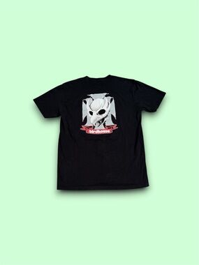 Birdhouse tony hawk skateboarding bird skull t-shirt black mens large